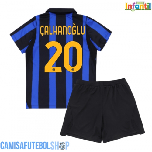 Camisa de time de futebol Inter Milan Hakan Calhanoglu #20 Replicas 1º Equipamento Infantil 2026-27 Manga Curta (+ Calças curtas)